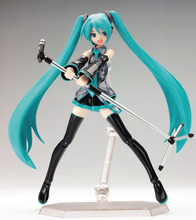 Anime Comic Game Figma Hatsune Miku green Chinese onion concert Microphone Sing Action Figure  Brinquedos Collectible Figurine 2024 - buy cheap