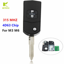 Keyecu-chave remota dobrável, 2b 315mhz 4d63, para mazda m3 e m6 de 2006 a 2010. 2024 - compre barato