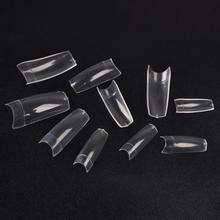 500pcs French Clear Natural Half Nail Art Acrylic False Finger Tips DIY Fake Nail Manicure Tool 2024 - buy cheap