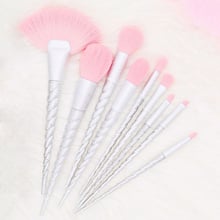 10Pcs Unicorn Thread Makeup Brushes Professional Make Up Brushes Fiber Brush Set Makeup Tools Eyebrow Eyeliner Powder Brushes 2024 - buy cheap