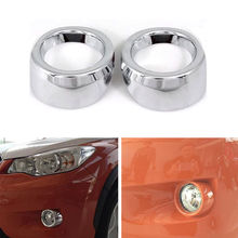 BBQ @ FUKA-cubierta de anillo para lámpara de coche, luz antiniebla delantera para automóvil, ajuste cromado para Subaru New XV/Crosstrek 2018, accesorios de Exterior de coche, estilismo 2024 - compra barato