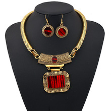 Lufang 2020 moda cor prata bohemia collier grande afirmação maxi colar punk étnico vermelho power gargantilha colar feminino jóias 2024 - compre barato