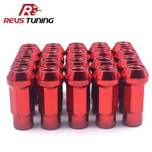 Vermelho Cromado Lugs Muteki Aço/Aço Racing Wheel Nuts Lug 2024 - compre barato