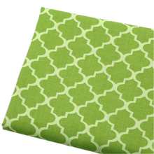 Meia altura verde design geométrico tecido de algodão para acolchoar retalhos costura pano diy almofadas travesseiros material de capa 2024 - compre barato