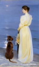 Paintings by Peder Severin Kroyer Summer Evening at Skagen beach art Hand painted High quality 2023 - buy cheap