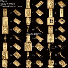 23pcs The bathroom door_Sexy woman 3D STL model for carved figure cnc machine Crucifixion model for cnc Router Engraver ArtCam 2024 - buy cheap