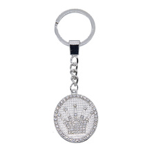 Hot Sale Rhinestone Crystal Pendant Charm Crown Keychain Ring Keyring Valentines Gift Women Key Chains Jewelry Send friends gift 2024 - buy cheap