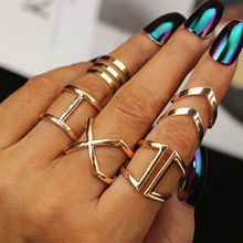 Vintage Punk Knuckle Rings for Women Fashion Bohemian Boho Geometric Finger Ring Set 5 pcs Rings Jewelry Femme 2018 Dropshipping 2024 - buy cheap