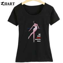 Girl Woman Summer Short-Sleeve T-Shirts Ballet Dancer Life Eat Sleep Ballet Nothing Else Matters Couple Clothes ZIIART 2024 - buy cheap