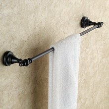 Toallero de baño montado en la pared, soporte de toalla de color bronce, con aceite negro, KD609 2024 - compra barato
