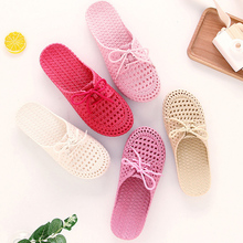 2019 Summer Ladies Baotou Slippers With Hollow Fashion Soft Bottom Hole Shoes Women Wear Beach Sandals And Slippers 2024 - buy cheap