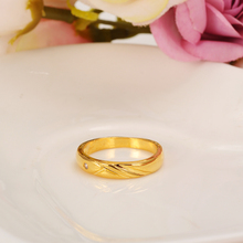 Модное Золотое кольцо на палец для женщин, обручальное кольцо с белым дождевым камнем, свадебные ювелирные изделия для невесты, мужские аксессуары на заказ, подарки для любимых 2024 - купить недорого