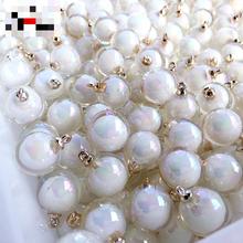 5pcs Double Layer Shirt Beads 16mm Buttons White Color Shank Button For Shirt,sewing Button,pearl Pendant Garment Accessories 2024 - buy cheap