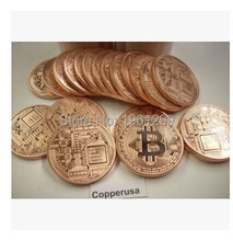 50pcs/lot 999 FINE bitcoin copper coin + one troy ounce clad coin.40*3mm free shipping 2024 - buy cheap