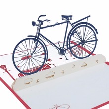 3D велосипедные открытки, поздравительные открытки, счастливая фотография для влюбленных в День святого Валентина 2024 - купить недорого