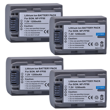 Tectra 4pcs NP-FP50 Rechargeable Li-ion Battery for Sony DCR-HC30 40 43E 65 85 94E 96 DCR-SR30 40E 50E 60E 70E 80E 100 Camera 2024 - buy cheap
