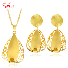 Sunny Jewelry Trendy Jewelry Sets For Women Necklace Earrings Pendant Water Drop Jewelry Sets For Party Wedding Birthday Gifts 2024 - buy cheap