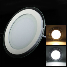 20pcs 6W 9W 12W 18W LED Panel Downlight Round Glass Panel Lights High Brightness Ceiling Recessed Lamps For Home AC85-265V 2024 - buy cheap
