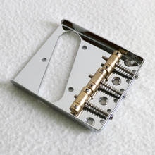 Free Shipping guitar parts vintage guitar bridge 3 brass saddles ash tray tl guitar bridge chrome color 2024 - buy cheap