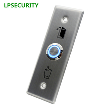 LPSECURITY LED fechadura com chave de aço inoxidável Botão de Saída de Liberação Da Porta Do Sensor/Interruptor de porta botão de acesso 2024 - compre barato