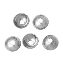 8SEASONS Stainless Steel Beads Caps Round Silver Tone Color (Fits 8mm Beads)5mm(2/8")Dia,100 PCs 2024 - buy cheap