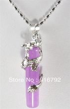 Бесплатная доставка ******* потрясающий фиолетовый камень Дракон ювелирные изделия подвеска ожерелье 2022 - купить недорого