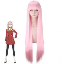 DARLING in the FRANXX 02 Zero Two Wig Cosplay Costume CODE 002 Women Long Pink Synthetic Hair Halloween Party Role Play Wigs 2024 - buy cheap