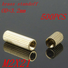 100pcs M2 x 21 M2*21mm brass standoff round spacer female to female thread 2024 - buy cheap