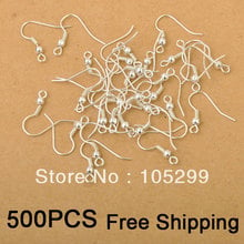 500PCS Wholesale Making Jewelry Findings 925 Sterling Silver  Color French Beads Hook DIY Jewelry Design Ear Wire Accessory 2024 - buy cheap