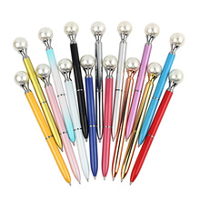 15PCS/LOT Colorful Pearl metal Ballpoint pen 15 Colors Kawaii Queen's crutch BallPen For School Supplies boligrafos Unisex Pens 2024 - buy cheap