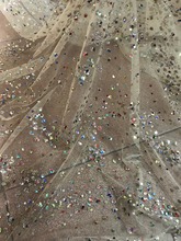 african tulle lace fabric with sequins Classic design JIANXI.C-111514 glitter african french lace fabric 2024 - buy cheap