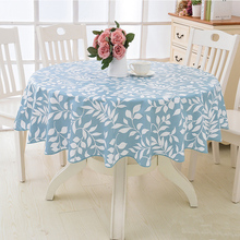 Impermeable de PVC de tela de mesa redondo Mantel Nappe de la cubierta de la Mesa fiesta paño de tabla de la boda para el hogar cocina Mantel 2024 - compra barato