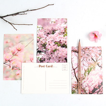 30 Sheets/Set Creative Peach Blossom Postcard/Greeting Card/Message Card/Birthday Letter Envelope Gift Card 2024 - buy cheap
