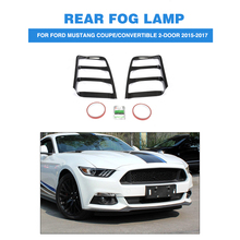 2PCS/Set Carbon Fiber Rear Light Covers Tail Lamp Cover Caps Fit for Ford Mustang Coupe Convertible 2-Door 2015-2017 2024 - buy cheap