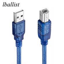 Lballist USB 2,0 кабель для принтера тип A папа Тип B Мужской Двойной экранирование (фольга + Плетеный) Высокая скорость 30 см 50 см 100 см 2024 - купить недорого