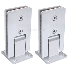 2PCS 90 Degree Rectangle Hinge Brushed 304 Stainless Steel Wall Mount Glass Shower Door Hinges for Bathroom Hardware JF1753 2024 - buy cheap