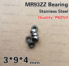SMR93ZZ-P6 de 10 piezas de acero inoxidable, minitype, MR93zz, rodamiento de ABEC-7, 3mm x 9mm x 4mm, Envío Gratis 2024 - compra barato