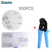 300pcs 2.8/ 4.8/ 6.3mm Crimp Insulating Terminals Female Spade Connector Sleeves Set with Tool crimping plier 2024 - buy cheap