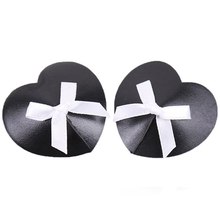 Women Reusable Nipple Cover Sexy Faux Leather Pasties Heart Tepel Sticker Cover Self Adhesive Breast Tape Fetish Boob Tape 2024 - buy cheap