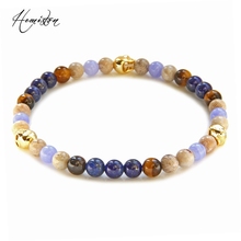 Thomas 6mm Colorful Material Mix Featuring Small Gold Color Skull Bead Bracelet, Stamp Glam Jewelry Soul Gift for Women TS B354 2024 - buy cheap