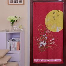Japanese Style Classical Flower Rabbit Curtain Decoration Knitting Taiwan Feng Shui Good Fortune 2024 - buy cheap