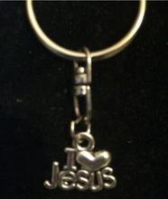 Брелок с поворотным коннектором для ключей, винтажный, с надписью «Я люблю Иисуса», 10 шт./Лот, 25 мм, Ювелирная фурнитура для женщин, хороший подарок 2024 - купить недорого