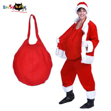 Eraspooky Red Mens Santa Claus Belly Cosplay Christmas Costume Adult Pot Belly Father Christmas Carnival Party Accessories 2024 - buy cheap