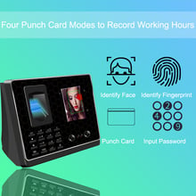 Biometric Device Facial Fingerprint Time Attendance System TCP/IP USB Office Employee Time Clock Recorder Access Control Machine 2024 - buy cheap