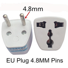 1000 pcs Universal Power Adapter UK US AU to EU AC Power Socket Plug Travel Charger Adapter Converter  4.8MM Pins 2024 - buy cheap