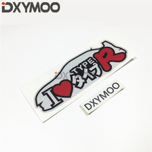 Vehicle Car Styling Vinyl Decals Motorcycle Helmet Laptop Stickers 3M for I LOVE TYPE R 15x5.5cm 2024 - buy cheap
