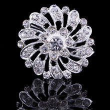 Hot Sale Fahsion Delicate Rhinestone Brooches For Women,Ladies party Dresses Brooch,Women Wedding Brooches Wholesale,Hijab pins 2024 - buy cheap