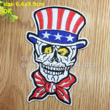New arrival 10 pcs Skull skeleton Embroidered patches iron on cartoon Motif DK Applique embroidery accessory 151021 2024 - buy cheap