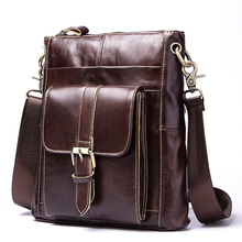 Bolsa de negocios de marca famosa hombre maletín de cuero genuino hombre Ipad Set bolsa de mensajero de los hombres bolso de hombro Casual 2024 - compra barato