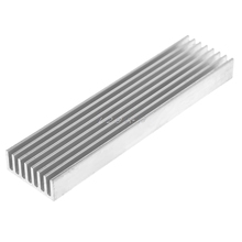 1 PC 100*25*10mm Aluminum Heat Sink DIY Cooler For IC Chip LED Power Transistor 2024 - buy cheap